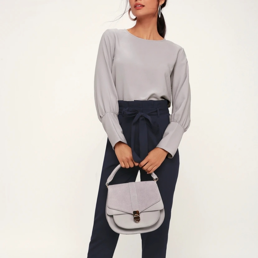 Lulu's Heart and Soul Grey Top